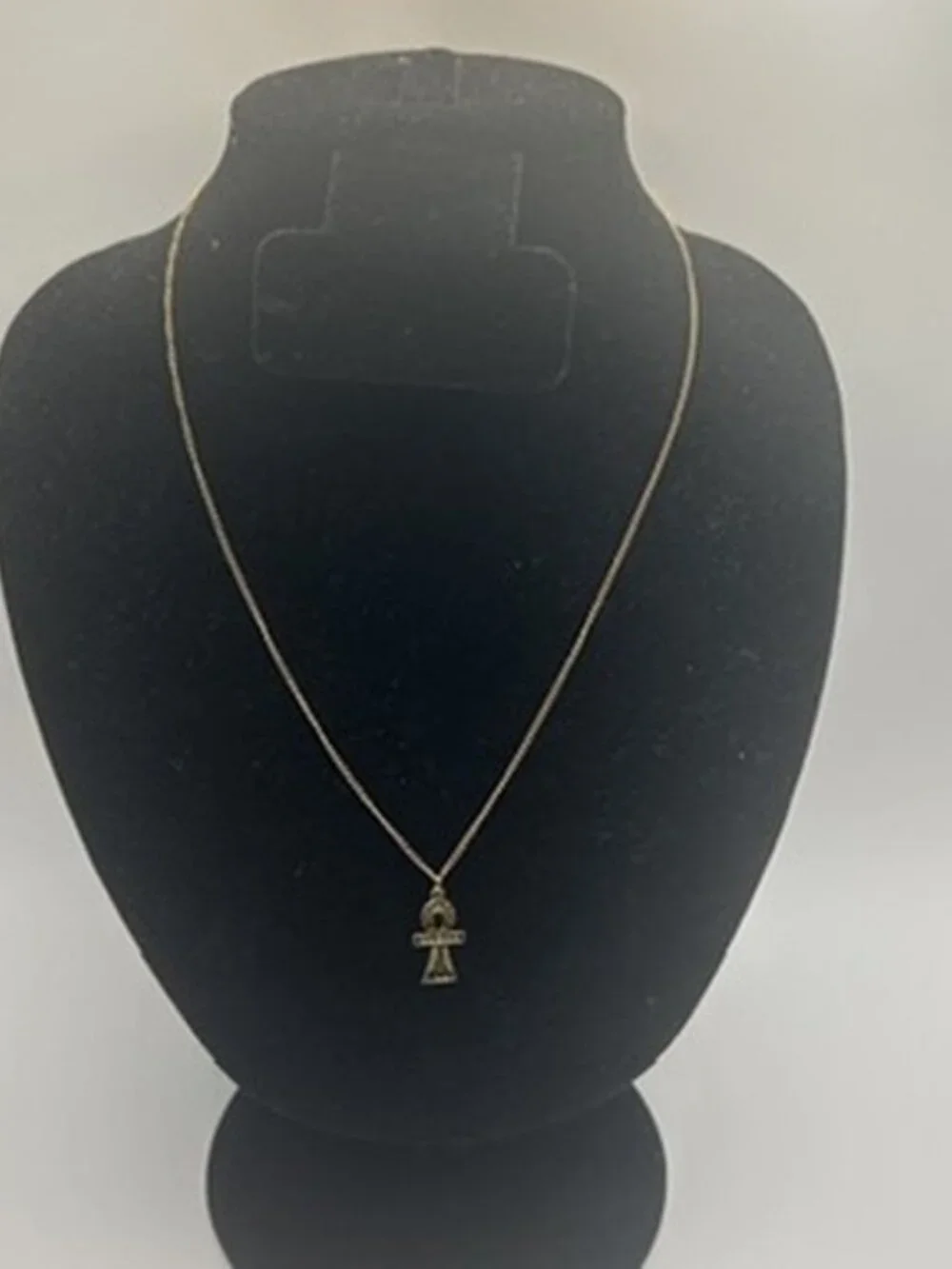 Vintage Ankh Pendant Real Gold Necklace Chain Plated Stainless Steel Unisex